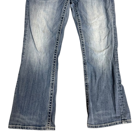 Miss Me Easy Boot Light Wash Embellished Denim Size 31 - Picture 2 of 9